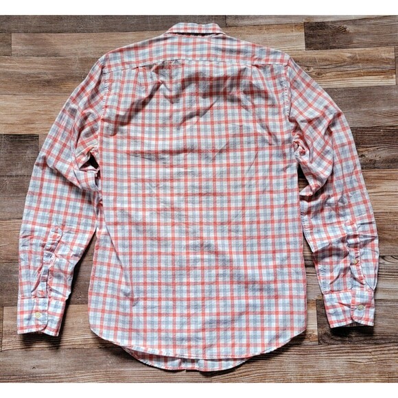 J. Crew Shirt Men Small Multi Color Gingham Check Slim Fit Tailored Button Down - Picture 9 of 10